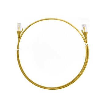 8ware 1m CAT6 Ultra Thin Slim RJ45 Ethernet Cable LAN Cord 26AWG Yellow