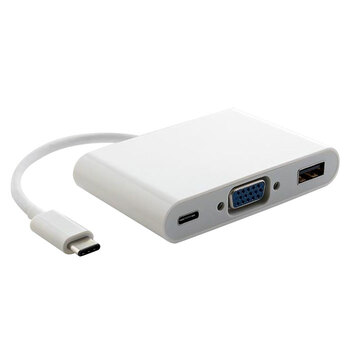 Astrotek Thunderbolt USB-C To VGA/USB/Card Reader Video Adapter Converter