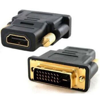 Astrotek DVI-D to HDMI Adapter Converter Male to Female Gold Plated 1080p