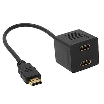 Astrotek HDMI Splitter Cable 15cm Male to 2x Female Amplifier Duplicator
