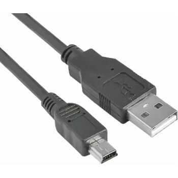 Astrotek 1m Male USB-A 2.0 To Male Mini USB-B Cable Cord Black