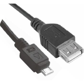 Astrotek Female USB-A To Male Micro USB-B Adapter Converter Cable Cord BLK
