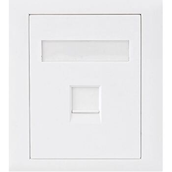 Astrotek CAT6 RJ45 Network Wall Face Plate Outlets 86mm 1 Port Socket Kit
