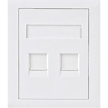 Astrotek CAT6 RJ45 Network Wall Face Plate Outlet 86mm 2 Port Socket Kit LS