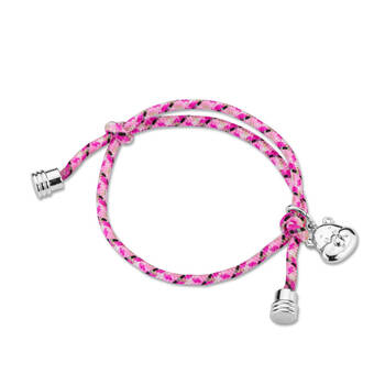 Care Bears Corded Charm Bracelet - Gold Plated Brass - Pink