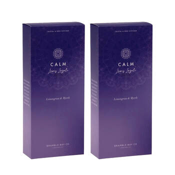 2PK Bramble Bay Diffuser Crystal Boho Calm Lapis Lazuli Lemongrass Myrrh 150ml