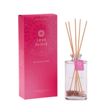 Bramble Bay Diffuser Crystal Boho Rose Quartz Geranium Musk Scented 150ml