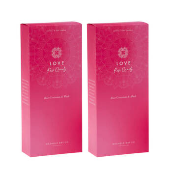 2PK Bramble Bay Diffuser Crystal Boho Rose Quartz Geranium Musk Scented 150ml