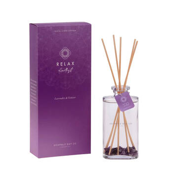 Bramble Bay Diffuser Crystal Boho Relax Amethyst Lavender & Vetiver 150ml