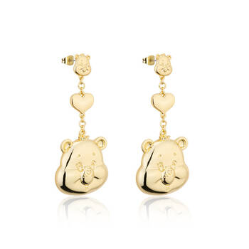 Care Bears Statement Drop Earrings - Gold Plated Brass - Gold