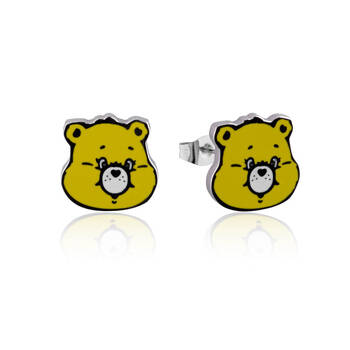 ECC Care Bears Share Bear Enamel Stud Earrings - Stainless Steel - Yellow