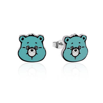 ECC Care Bears Bear Enamel Stud Earrings - Stainless Steel - Green