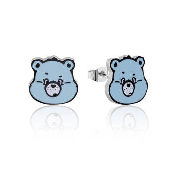 ECC Care Bears Grumpy Bear Enamel Stud Earrings - Stainless Steel - Blue