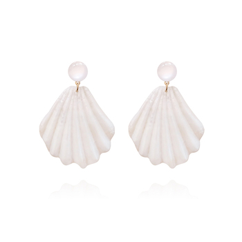 Culturesse Shea 8cm Earrings For Pierced Ears - Beige