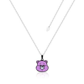 ECC Care Bears Cheer Bear Enamel Necklace - Stainless Steel - Purple