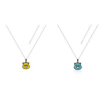 ECC Care Bears Share Bear Enamel Necklace - Stainless Steel - Yellow/Green