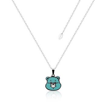 ECC Care Bears Share Bear Enamel Necklace - Stainless Steel - Green