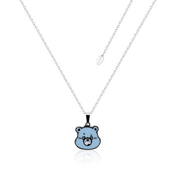 ECC Care Bears Grumpy Bear Enamel Necklace - Stainless Steel - Blue