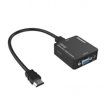 Simplecom CM102 Male HDMI to VGA/Audio 3.5mm Stereo Female Converter