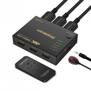 Simplecom CM305 5-Way UHD HDMI Switch 4K Ultra HD Female Splitter
