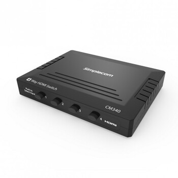 Simplecom CM340 4-Way Mechanical HDMI Ports/Switch Box 4K UHD HDCP