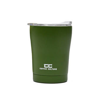 Coffee Culture Stainless Steel Double Wall 350ml Travel Cup - Green