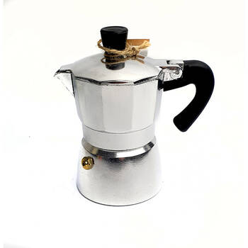 Coffee Culture Aluminium 1-Cup Espresso Stovetop Coffee Maker - Silver