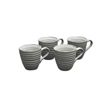 4pc Coffee Culture Reactive 355ml Ceramic Coffee & Tea Mug