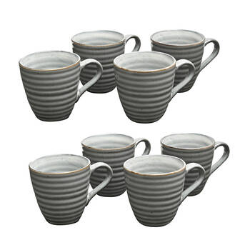 2x 4pc Coffee Culture Reactive 355ml Ceramic Coffee & Tea Mug