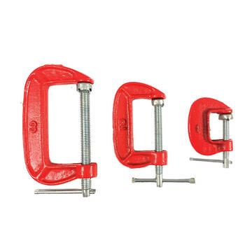 3pc C Clamp Set 25/50/70mm