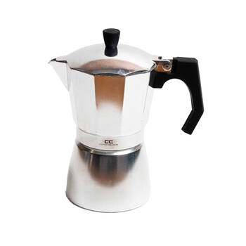 Coffee Culture Aluminium 9-Cup Espresso Stovetop Coffee Maker - Silver