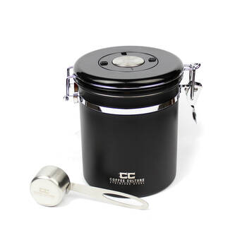 Coffee Culture Medium Coffee Canister 13x15cm - Matte Black