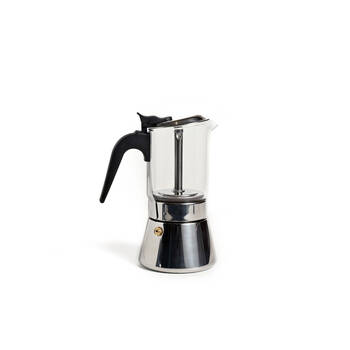 Coffee Culture Stainless Steel 6-Cup/240ml Espresso Moka Pot Silver