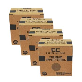 4x 100pc Coffee Culture Paper Coffee Disk Filter Round 64mm