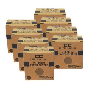8x 100pc Coffee Culture Paper Coffee Disk Filter Round 64mm