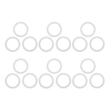 6x 3pc Coffee Culture 9-Cup Silicone Gasket For Stovetop Espresso Cup - White