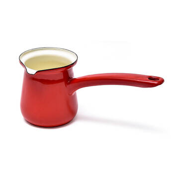 Coffee Culture Enamel 300ml Stovetop Turkish Coffee Pot - Red