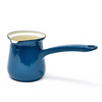 Coffee Culture Enamel 450ml Stovetop Turkish Coffee Pot - Teal