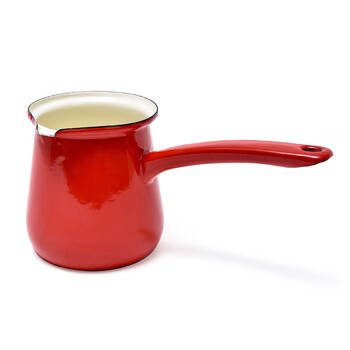 Coffee Culture Enamel 750ml Stovetop Turkish Coffee Pot - Red