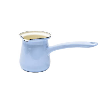 Coffee Culture Stove Top Carbon Steel Turkish Making Pot 750mL Enamel Sky