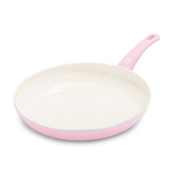 Greenlife Soft Grip Aluminium Frying Pan 12 Inch - Quartz Pink