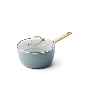 GreenPan Padova Smokey Sky Blue Covered Saucepan 18cm/2L