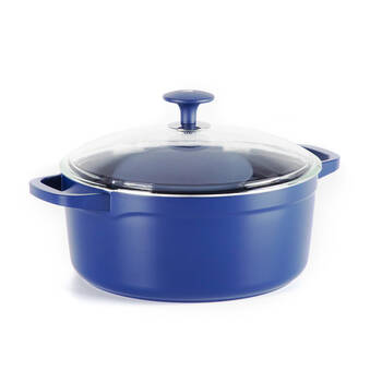 Blue Diamond Aluminium Ceramic Non-Stick Dutch Oven - Dark Blue
