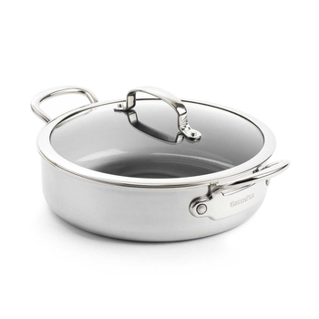 GreenPan Premiere Stainless Steel  Skillet with Lid 30cm