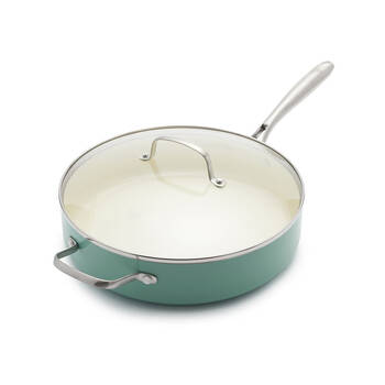 Greenlife Aluminium Artisan 5-Quart Saute Pan w/ Lid Turquoise