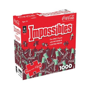 1000pc Coca Cola Impossibles Pop Fizz Kids/Teens Jigsaw Puzzle Borderless 