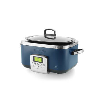 Greenpan 6L Slow Cooker Home/Kitchen Cooking Pot Oxford Blue