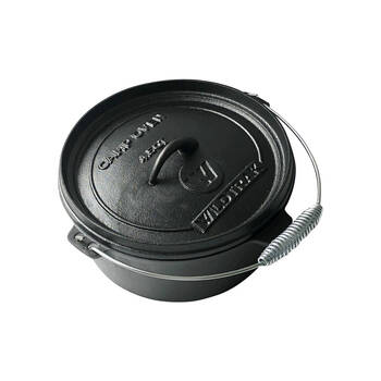 Cockatoo Portable Camping/Travel Camp Oven 4.5Qt 25x15cm Black