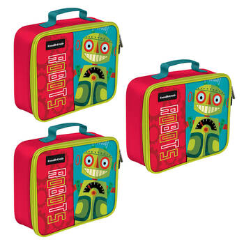 3PK Crocodile Creek Robot Lunchbox - Red/Green
