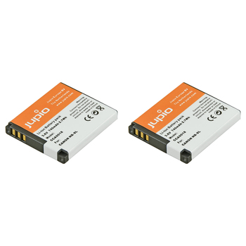 2PK Jupio Li-Ion 3.6V 740mAh Rechargeable Battery For Canon NB-8L Camera